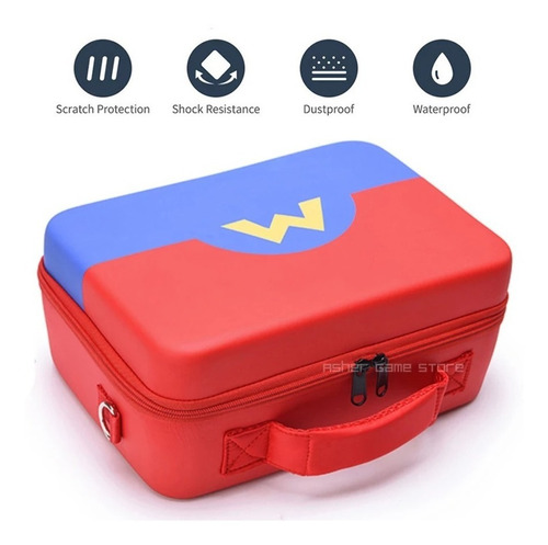 Imagen 5 de 7 de Maleta Bolso Nintendo Switch Oled + Lamina Mica De Vidrio