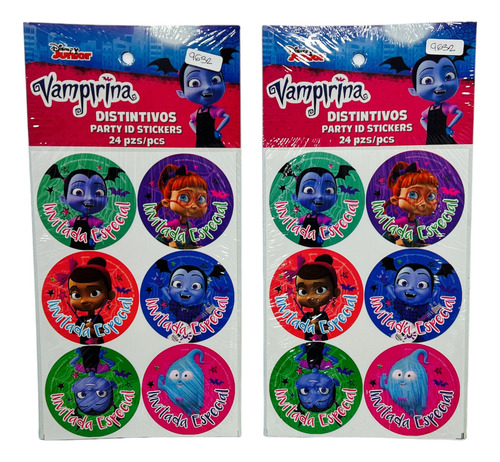 48 Distintivos Vampirina Disney Fiesta Eitquetas Calcas Gm