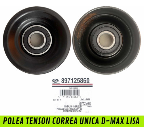 Polea Tensor Correa Unica D-max Lisa Gates Original 