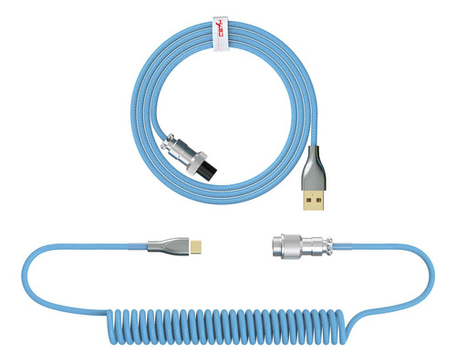 Cable De Teclado Usb Tipo C En Espiral De 1,8 M Estirable