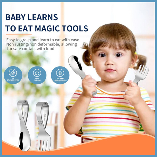 Baby Training Cuchara For Comer Vajilla Infantil Portátil