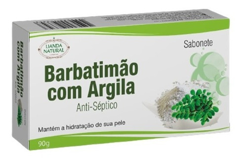 Sabonete Antisséptico Lianda Natural 90g Barbatimão C Argila