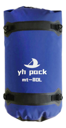 Bolsa De Lona Impermeable Universal Con Amplia Azul 80l