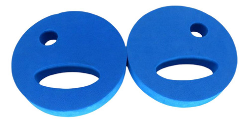 4 Natación Mano Flotador Natación 18x3cm Azul Oscuro