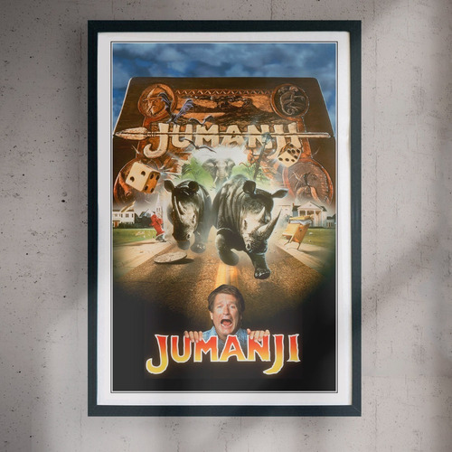 Cuadro 60x40 Peliculas - Jumanji - Movie Poster Vintage