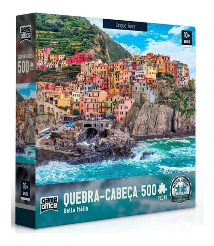Quebra Cabeça - Cinque Terre 500 Peças Bella Italia Toyster