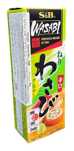 Imagem 1 de 1 de Wasabi Neri Raiz Forte Pimenta Japonesa Pasta S&b 90g Japão