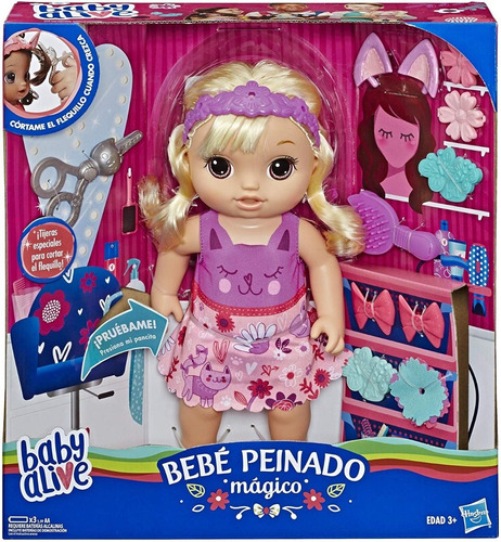 Baby Alive Muñeca Peinado Mágico Rubia Doll