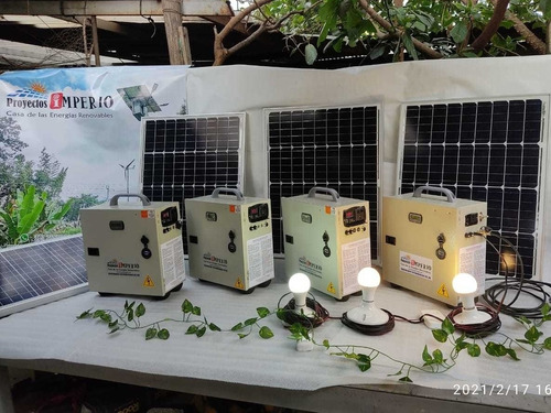 Imagen 7 de 10 de Kit Planta Solar Panel Fv-60 Usb, Bombillos Led 12v Inversor