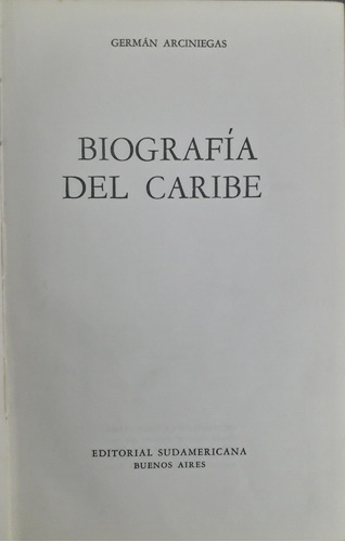 5959 Biografía Del Caribe - Arciniegas, Germán