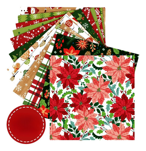 Set 12 Papeles Navidad Christmas Scrapbooking, Manualidades