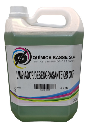 Limpiador Desengrasante Lavador Universal Offset (x 5 Lts)