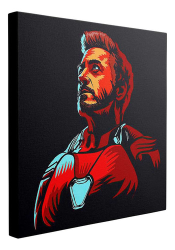 Cuadro Tony Stark En Su Icónica Pose De Héroe 95x95