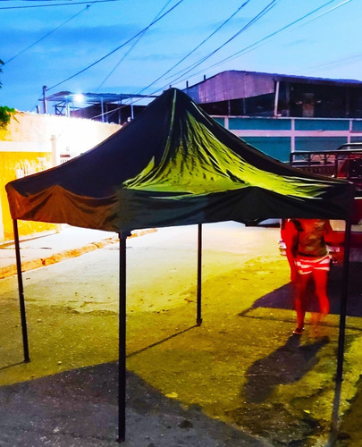 Imagen 3 de 4 de Lona Toldo Impermeable Plegable Acordeon 2x2 Metros
