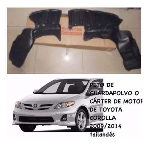 Peto O Cárter De Motor Toyota Corolla 2009/2014 Fuertes