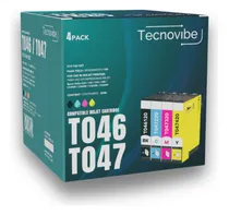 Comprar Cartuchos Alternativos Tecnovibe T046 T047 X 4 Colores Para Epson Stylus C63 C65 C83 C85 Cx3500 Cx4500 Cx6300 Cx6500