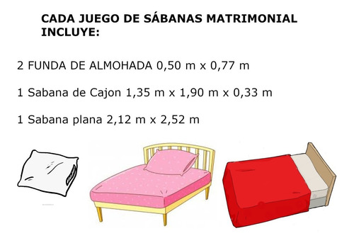 Frescas Sabanas Matrimoniales Sábanas Para Calor + 2 Fundas