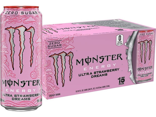 Monster Energy Sin Azucar Strawberry Dreams Nuevo Saborfresa