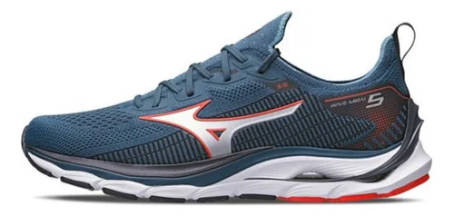 Tênis masculino Mizuno Wave Mirai 5 cor azul (007) - adulto 42 BR