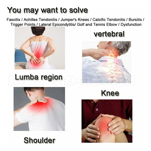 Máquina De Terapia De Ondas De Choque 2 En 1 Para La