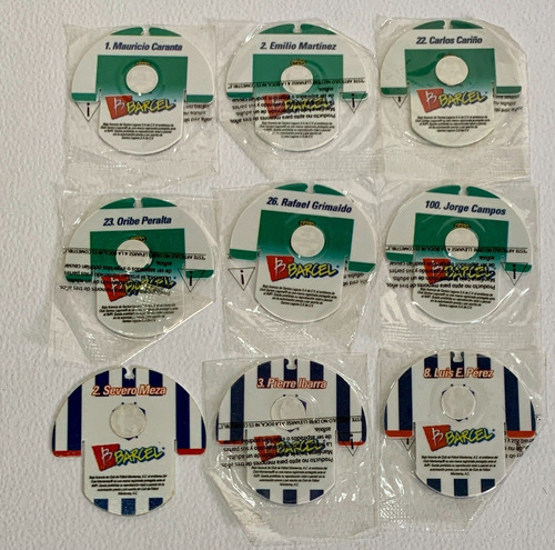 32 Tazos Playeras Barcel Futbol Santos Tiburones Necaxa L119 (Usado)