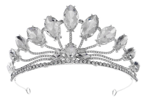 Diadema De Novia Decorada Con Forma De Corona De Strass Marq