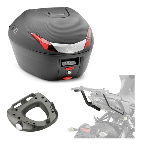 Baul Top Case Trasero 34 L Con Soporte Yamaha Mt 09 Naked