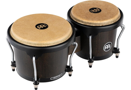 Set De Tambores Manuales Bongos De 6.75  Y 8  Cascos De...