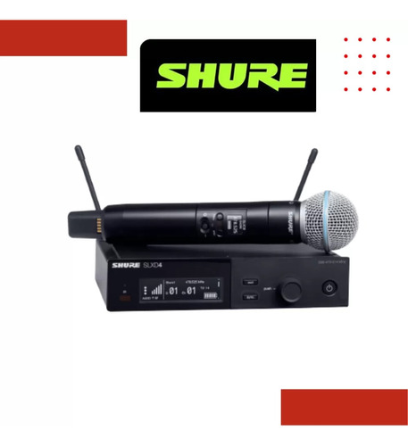Poderoso Sistema D Microfonos Inalambricos Shure Slxd24/b58