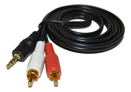 Cable Audio 2x1 Rca De 3.5mm A Audio Rca X1.5 Metros