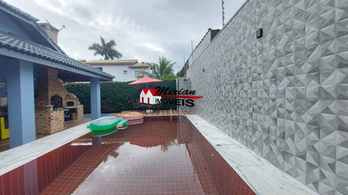 Imagem 11 de 30 de Casa Em Condomínio Fechado Em Peruíbe Com Piscina 4 Dormitórios Sendo 2 Suites, Bougainvillee Ii - Ca01622 - 70444678