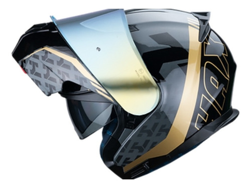 Casco Abatible Hax Amatista Wind Dorado 