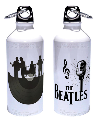 Carmañola The Beatles Termo Botilito Botella Aluminio 600ml