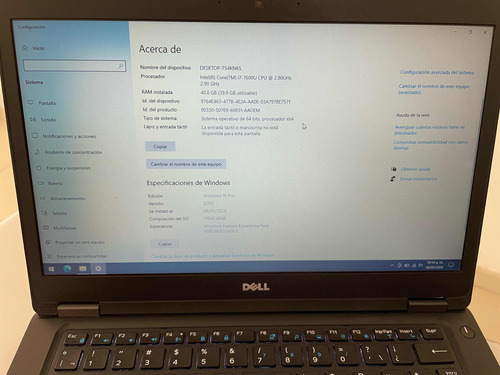 Laptop Dell 5480 40gb Ram 256gb Ssd Core I7 7ma Promo!!!!!!!