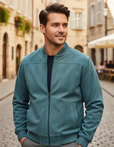 Jzx Chaqueta Hombre Gamuza Cremallera Estilo Retro Casual Xz
