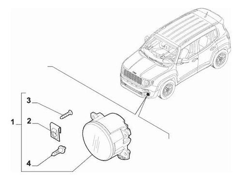 Faro Antiniebla Jeep