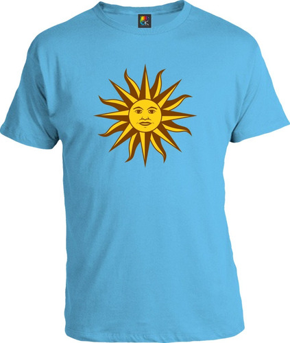 Remera Algodón Unisex Adulto - Sol Uruguayo - Ok Creativo