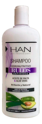 Han Shampoo Rulos Definidos (apto Metodo Curly Hair) X500ml