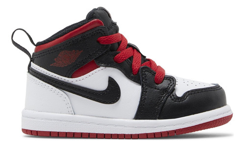 Niño Jordan Mid Blanco Gym Rojo-negro Td Rojo White