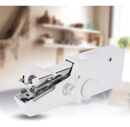 Mini Maquina De Coser Portátil A Pilas Ofertas Claras 130026 SM202 color Blanco