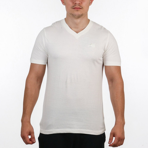 Austral Men's  V Neck T-shirt - White