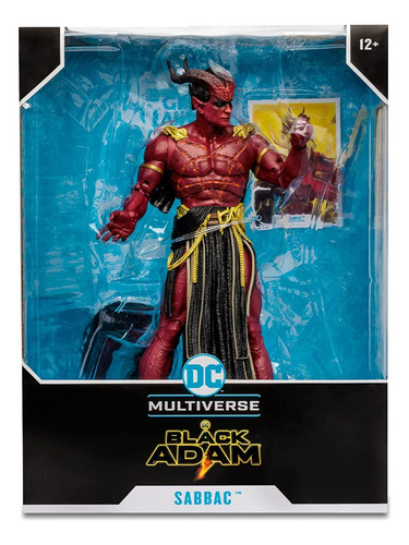 Figura de Sabbac Black Adam Justice Dc Multiverse Mcfarlane