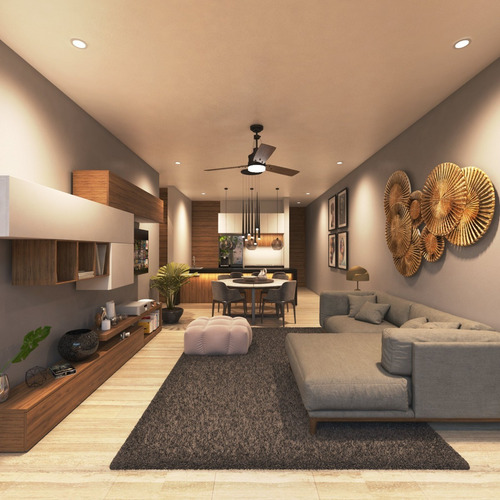 Imagen 4 de 18 de Departamento 110m2 Balcón 2 Recamaras 2 Baños Y Medio Mejor Zona De Temozón Norte Seguridad 24 Hrs Amenidades Piscina Salon Con Aire Roof Garden Mérida Ciudad Mas Segura Oportunidad De Inversion