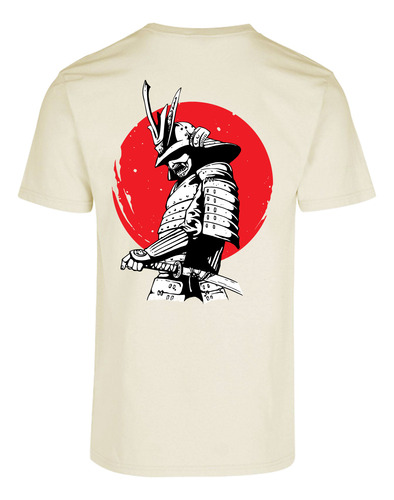 Playera Cuello Redondo Diseño Samurai I 100% Algodón