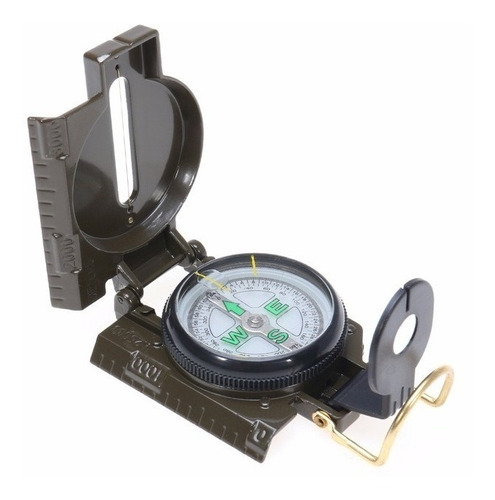 Brújula Lensatic Compass De Estilo Militar Metal Camping