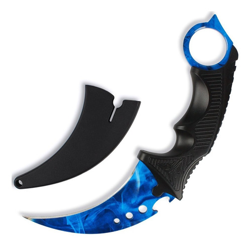 Andux Land Karambit Cuchillo Con Agujeros Cs Juego Equipo De