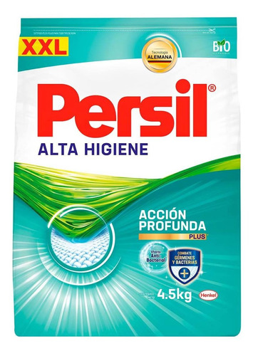 Detergente En Polvo Persil Alta Higiene 4.5kg