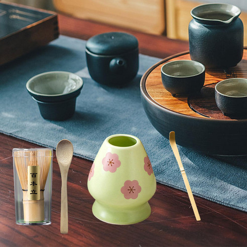4 Piezas Batch De Té Matcha, Soporte De Cerámica, De Té