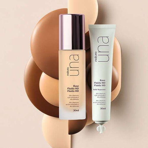 Base de maquiagem Natura Una Una Base Fluida HD Base Una tom 20n - 30mL