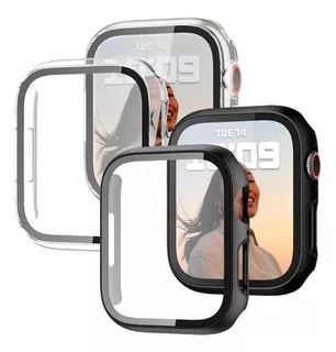 Case Cristal Templado Para Apple Watch Series 8 7 6 5 4 2pcs